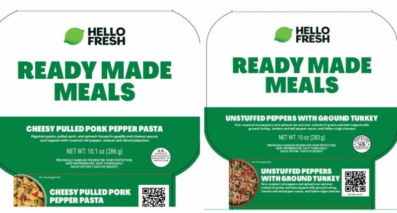 Health alert issued after listeria found in spinach used in HelloFresh meals