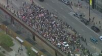 Hundreds protest ICE and federal agents in downtown Chicago