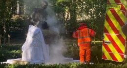 Indian diplomats condemn 'shameful' vandalism of Gandhi statue