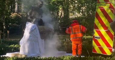 Indian diplomats condemn 'shameful' vandalism of Gandhi statue