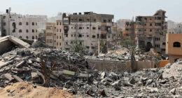 International journalists visit Gaza City under the supervision of Israel's army