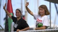 Israeli military intercept and board several aid ships bound for Gaza, including Greta Thunberg's