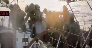 Israeli navy intercepts some flotilla boats but others are nearing the coast of Gaza, activists say