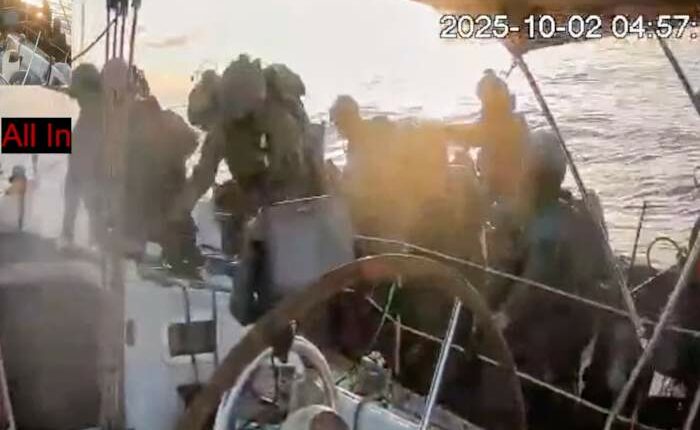 Israeli navy intercepts some flotilla boats but others are nearing the coast of Gaza, activists say