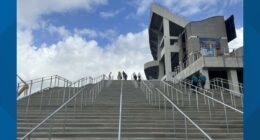 Jacksonville unveils new staircase at EverBank amid renovations