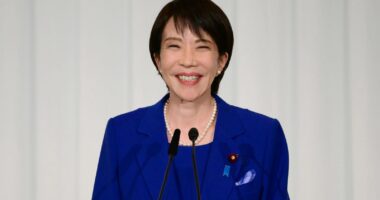 Japan's ruling party elects Sanae Takaichi as new leader, likely to become first female prime minister