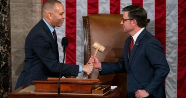 Jeffries challenges Johnson to prime-time debate about shutdown