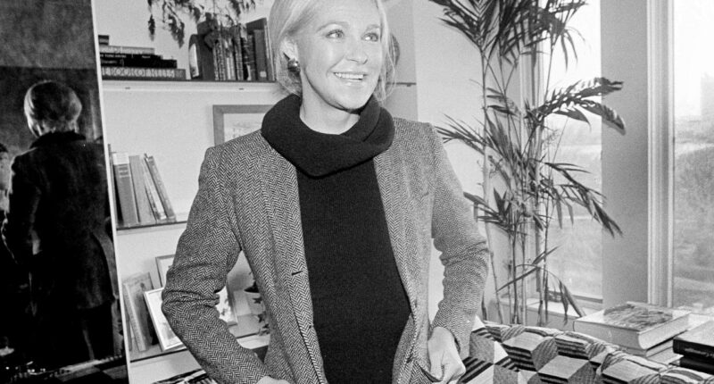 FILE - Joan Kennedy smiles following an interview in Boston, Dec. 5, 1979. (AP Photo/Dave Tenenbaum, file)