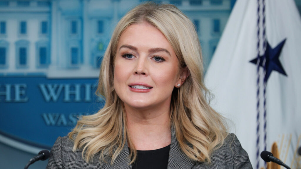 Karoline Leavitt's Leggy Leather Mini Skirt Takes Being Callous To A New Level