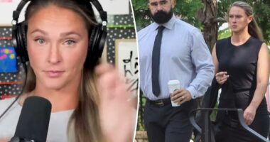Kylie Kelce tearfully reveals she found out about past miscarriage on Jason’s birthday: ‘This still hurts’