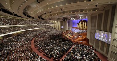 Latter-day Saints hold first general conference without a president in at least a century