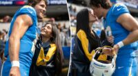 Madison Beer and Chargers QB Justin Herbert confirm romance with sideline PDA ahead of Commanders game