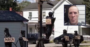 Man arrested for body bag Halloween display: Cops