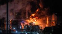 Massive fire erupts at Chevron refinery just outside of LA