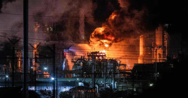 Massive fire erupts at Chevron refinery near Los Angeles