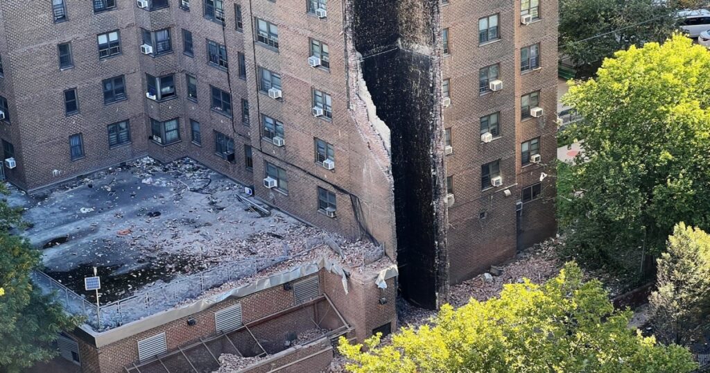 NYC apartment building partially collapses, ripping massive hole in Bronx high rise