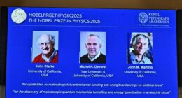 Nobel Prize in Physics goes to three scientists whose work advanced quantum technology