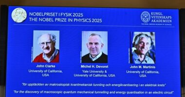 Nobel Prize in Physics goes to three scientists whose work advanced quantum technology