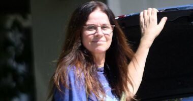Noughties sitcom star looks unrecognizable walking dog