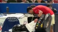 Novak Djokovic vomits on court in 'brutal' conditions in China - as 38-year-old complains he's unable to 'biologically' deal with 30-degree heat
