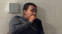 Portland Antifa suspect quivers with fear after being arrested over red paint vandalism at ICE depot