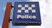 Police sign Sydney Australia