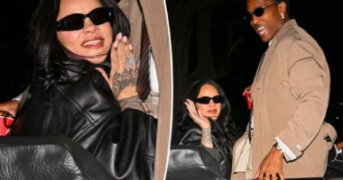 Rihanna seen in public for first time since welcoming baby No. 3 as she celebrates A$AP Rocky’s birthday