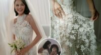 Selena Gomez’s lace wedding dress contained a hidden tribute to Benny Blanco