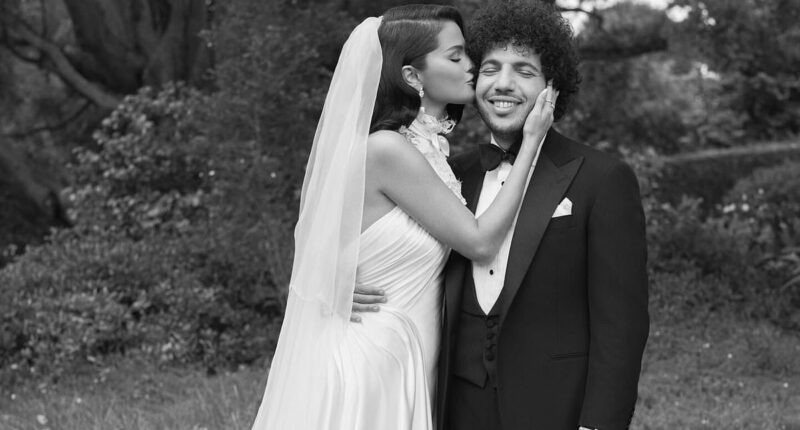 Selena Gomez's wedding dress holds sweet nod to husband Benny Blanco