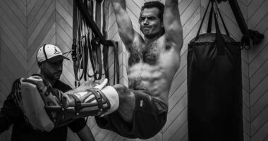 Shirtless Henry Cavill shows off his physique as he begins rehab