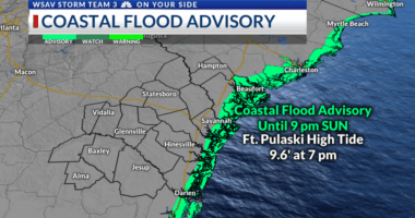 Storm Team 3: Minor coastal flooding each high tide, rain chances continue