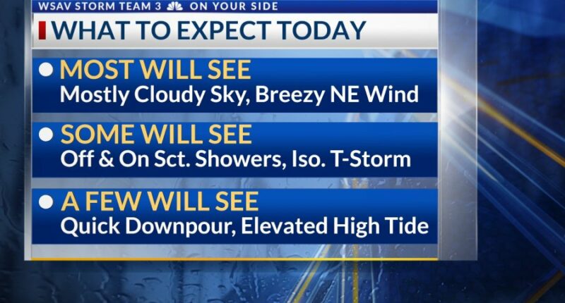 StormTeam 3: Cloudy Monday, Coastal flooding possible