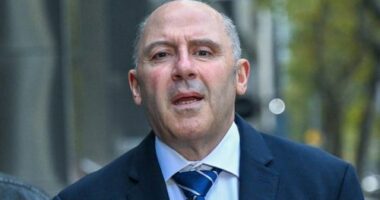 Tony Mokbel pictured in May after leaving the Court of Appeal in connection with his Lawyer X appeal.