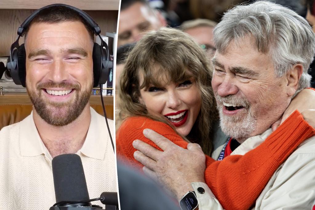 Travis Kelce admits he’s ‘terrified’ for dad to listen to Taylor Swift’s provocative ‘Wood’ song
