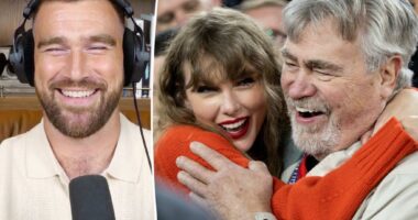 Travis Kelce admits he’s ‘terrified’ for dad to listen to Taylor Swift’s provocative ‘Wood’ song