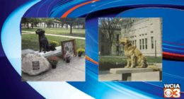 Tribute statue at EIU honors beloved stray dog from 1945
