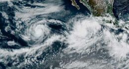 Tropical Storm Priscilla forms in the Pacific Ocean off the coast of Mexico