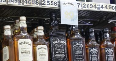 US liquor exports to Canada drop 85 percent