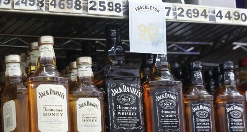US liquor exports to Canada drop 85 percent