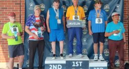 Dennis Bokemeier competing in the National Senior Olympics.