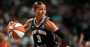WNBA star sensationally claims the league 'saved democracy in 2020' in excruciating Megan Rapinoe interview