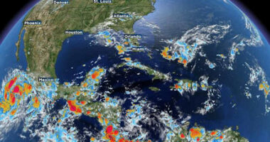 Watching 2 areas highlighted by the National Hurricane Center