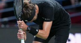 Zverev ousted by 54th-ranked Rinderknech in his opening match at Shanghai Masters