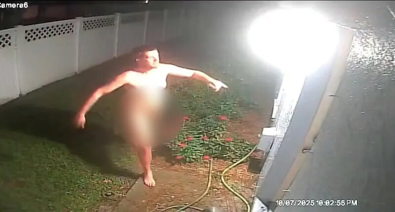 ‘He got lucky we didn’t wake up’: Naked man caught on camera terrorizing Pinellas Park neighborhood