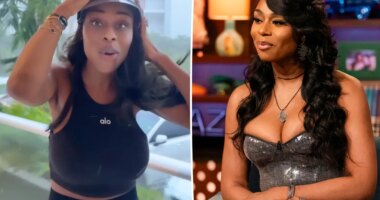 ‘RHOP’ alum Nneka Ihim is nearly blown off balcony as Hurricane Melissa pummels Jamaica