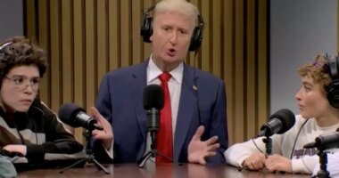 ‘SNL’: Trump Talks George Santos, “Yes, King!” Marches and Candy in Sabrina Carpenter Episode