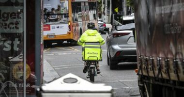 Uber Eats driver in Melbourne