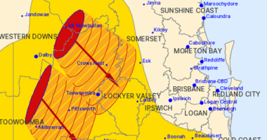 'Massive line of thunderstorms' hits battered state for third day