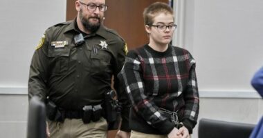 Morgan Geyser appears in a Waukesha County courtroom Thursday, Jan. 9, 2025, in Waukesha, Wis. (AP Photo/Morry Gash)