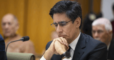 ANZ chief executive Nuno Matos during the Review of Australia's four major banks hearing with the Standing Committee on Economics.